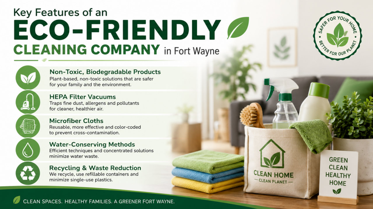 Eco-Friendly House Cleaning Company in Fort Wayne for Healthier Homes