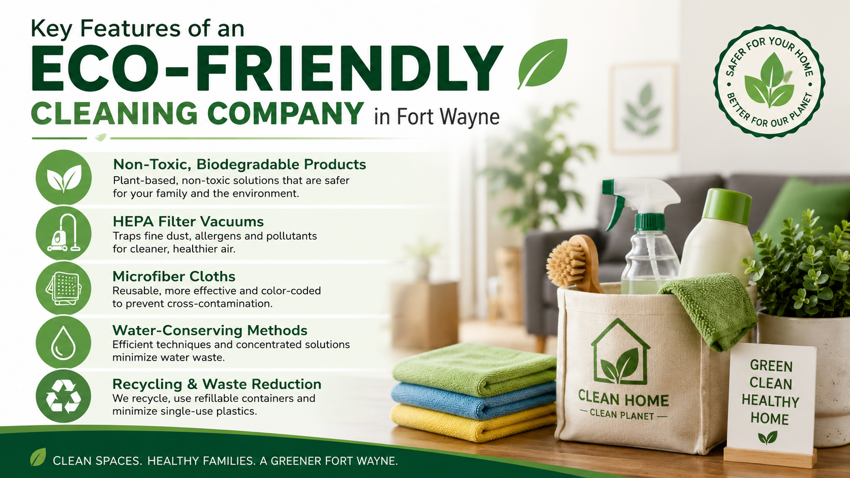 Eco-Friendly House Cleaners in Fort Wayne