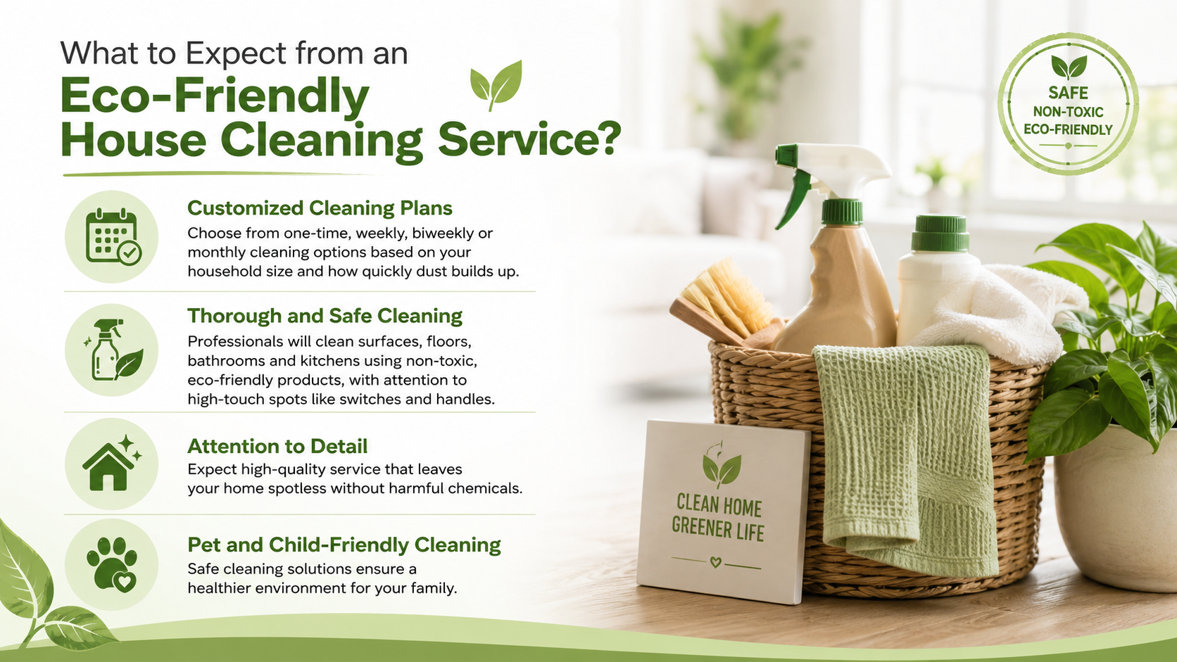 Eco-Friendly House Cleaning Service for Safe & Healthy Homes